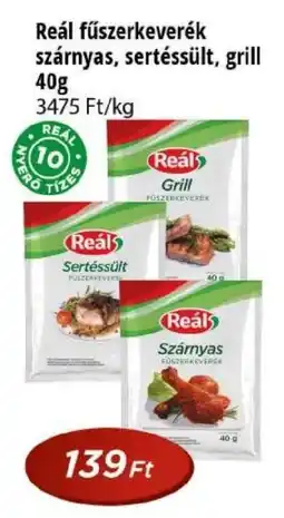 Real Reál fűszerkeverék szárnyas, sertéssült, grill ajánlat