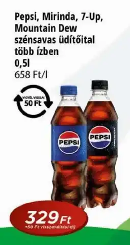 Real Pepsi, Mirinda, 7-Up, Mountain Dew ajánlat