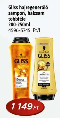 Real Gliss hajregeneráló sampon, balzsam ajánlat