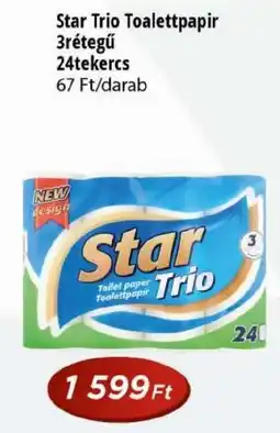 Real Star Trio Toalettpapir ajánlat