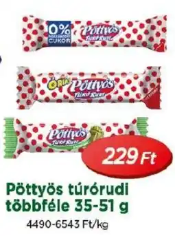 Real Pöttyös túrórudi ajánlat