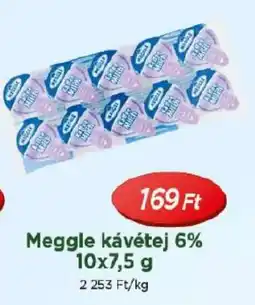 Real Meggle kávétej 6% ajánlat