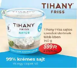 Real Tihany Friss sajtos szendvicskrémek ajánlat