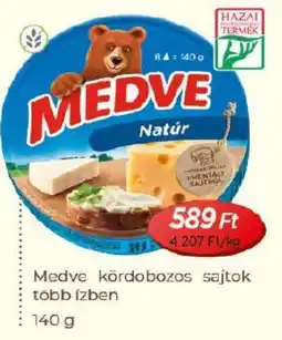 Real Medve kördobozos sajtok ajánlat
