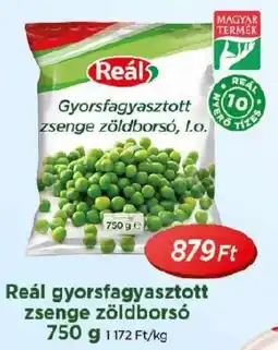 Real Reál gyorsfagyasztott zsenge zöldborsó ajánlat
