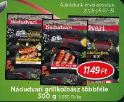 Real Nádudvari grillkolbász ajánlat