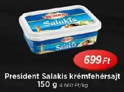 Real President Salakis krémfehérsajt ajánlat