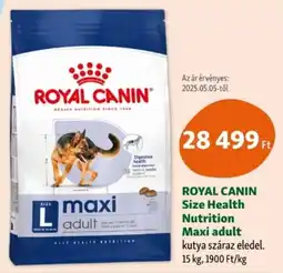 Fressnapf Royal canin size health nutrition maxi adult ajánlat