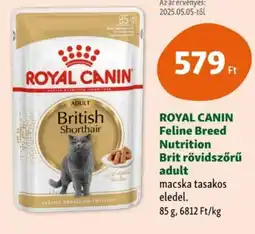 Fressnapf Royal canin feline breed nutrition brit rövidszörű adult ajánlat