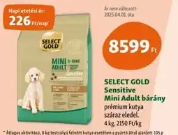 Fressnapf Select gold sensitive mini adult bárány ajánlat