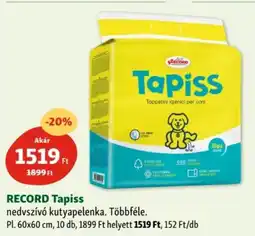 Fressnapf Record tapiss ajánlat