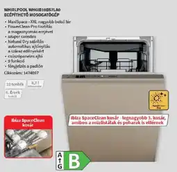 Media Markt Whirlpool wh6ib10bs7lao beépíthető mosogatógép ajánlat