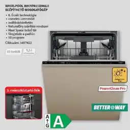 Media Markt Whirlpool wh7ipa15bm6l0 beépíthető mosogatógép ajánlat