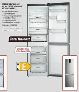 Media Markt Whirlpool w7x 83t mx no frost kombinált hűtőszekrény ajánlat