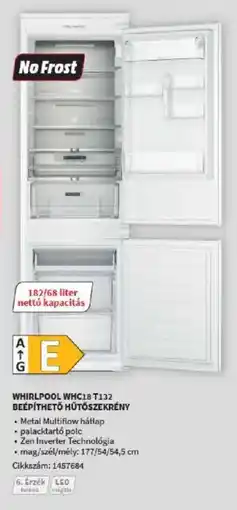 Media Markt Whirlpool whc18 t132 beépíthető hűtőszekrény ajánlat