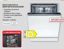 Media Markt Bosch smv2hvx02e beépíthető mosogatógép ajánlat