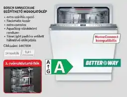 Media Markt Bosch smvgecx10e beépíthető mosogatógép ajánlat
