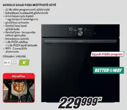 Media Markt Gorenje go66e pizza beépíthető sütő ajánlat