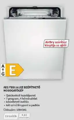 Media Markt Aeg fss5261xz beépíthető mosogatógép ajánlat
