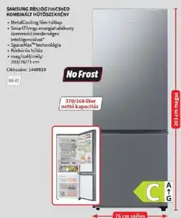 Media Markt Samsung rb53dg706cs9eo kombinált hűtőszekrény ajánlat