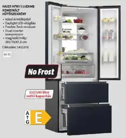Media Markt Haier hfw7720enmb kombinált hűtőszekrény ajánlat