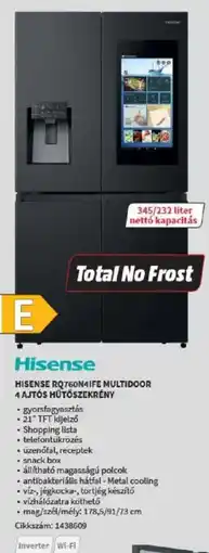 Media Markt Hisense rq760n4ife multidoor 4 ajtós hűtőszekrény ajánlat