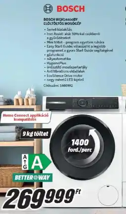 Media Markt Bosch wgh24400by elöltöltős mosógép ajánlat