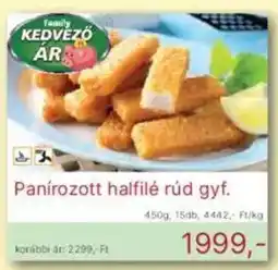 Family Frost Panírozott halfilé rúd gyf. ajánlat