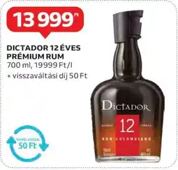 Auchan Dictador 12 éves prémium rum ajánlat