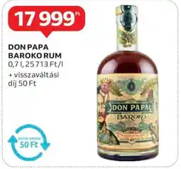 Auchan Don Papa Baroko Rum ajánlat
