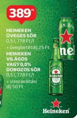 Auchan Heineken üveges sör ajánlat