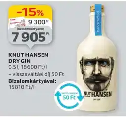 Auchan KNUT HANSEN DRY GIN ajánlat