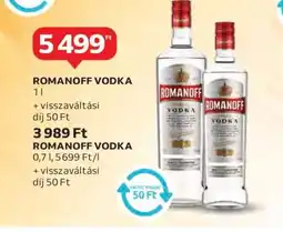 Auchan ROMANOFF VODKA 1 l ajánlat