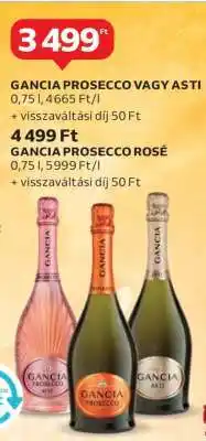 Auchan Gancia Prosecco vagy Asti ajánlat