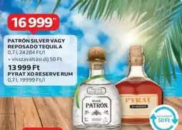 Auchan PATRÓN SILVER VAGY REPOSADO TEQUILA ajánlat