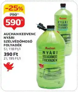 Auchan AUCHAN KEDVENC NYÁRI SZÉLVÉDŐMOSÓ FOLYADÉK ajánlat