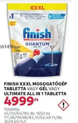 Rossmann Finish xxxl mosogatógép tabletta stb. ajánlat