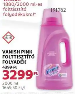 Rossmann Vanish pink folttisztító folyadék ajánlat