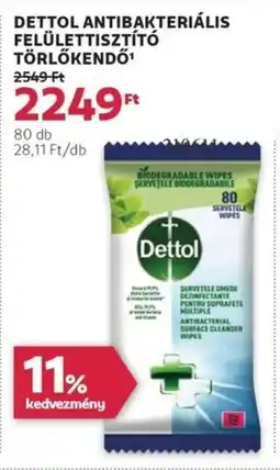 Rossmann Dettol antibakteriális felülettisztító törlőkendő ajánlat