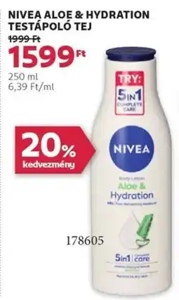Rossmann Nivea aloe & hydration testápoló tej ajánlat