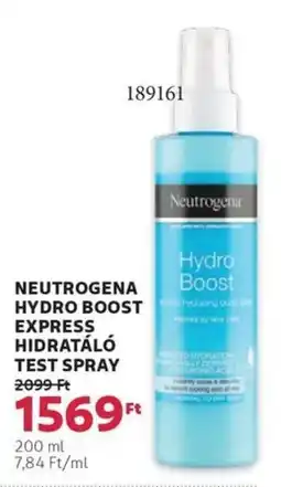 Rossmann Neutrogena hydro boost express hidratáló test spray ajánlat