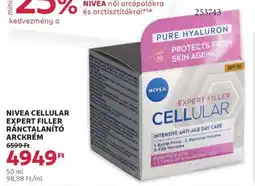 Rossmann Nivea cellular expert filler ránctalanító arckrém ajánlat
