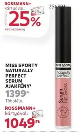 Rossmann Miss sporty naturally perfect serum ajakfény ajánlat