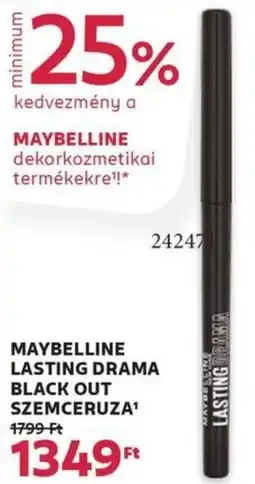 Rossmann Maybelline lasting drama black out szemceruza ajánlat