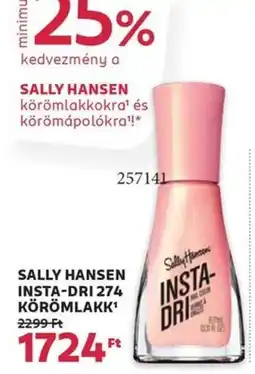Rossmann Sally hansen insta-dri 274 körömlakk ajánlat