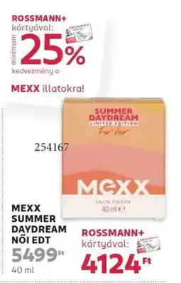 Rossmann Mexx summer daydream női edt ajánlat