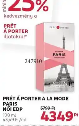 Rossmann Prét á porter a la mode paris női edp ajánlat