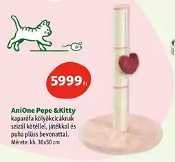 Fressnapf AniOne Pepe &Kitty kaparófa kölyökcicáknak szizál kötéllel ajánlat