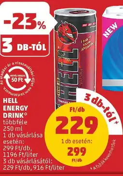 PENNY Hell Energy Drink ajánlat