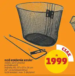 PENNY Első kerékpár kosár ajánlat